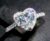 Heart Ring S925 Silver Wedding Engagement Bridal Jewelry Cubic Zirconia Ring