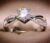 Silver Rings Fashion Silver Color Engagement Rings